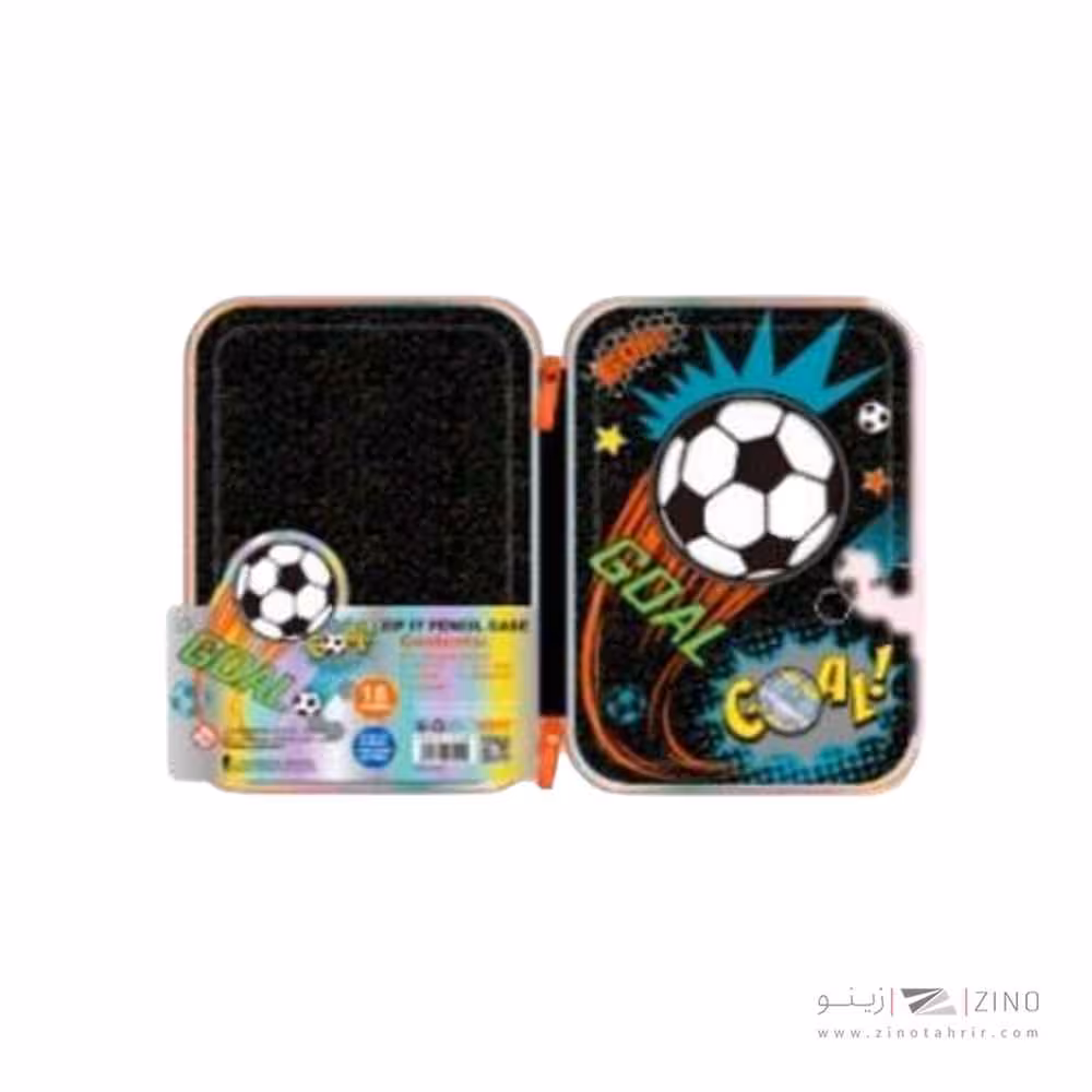 جامدادی تک زیپ هارد باکس وست فوتبالی کدU2109A-3