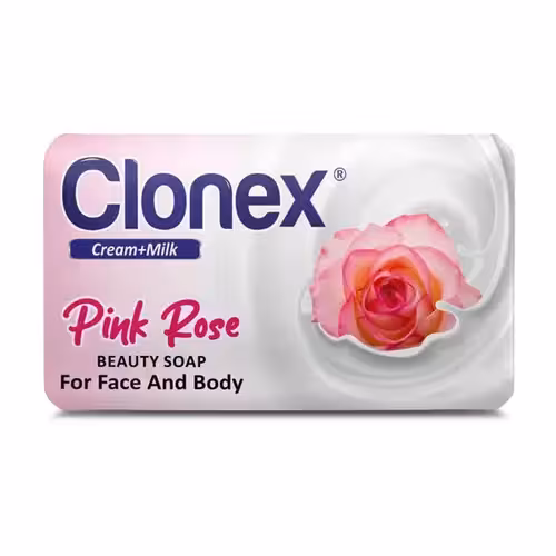 صابون کلونکس(ب 6عددی) Clonex Pink rose با رایحه رز صورتی 125 گرم