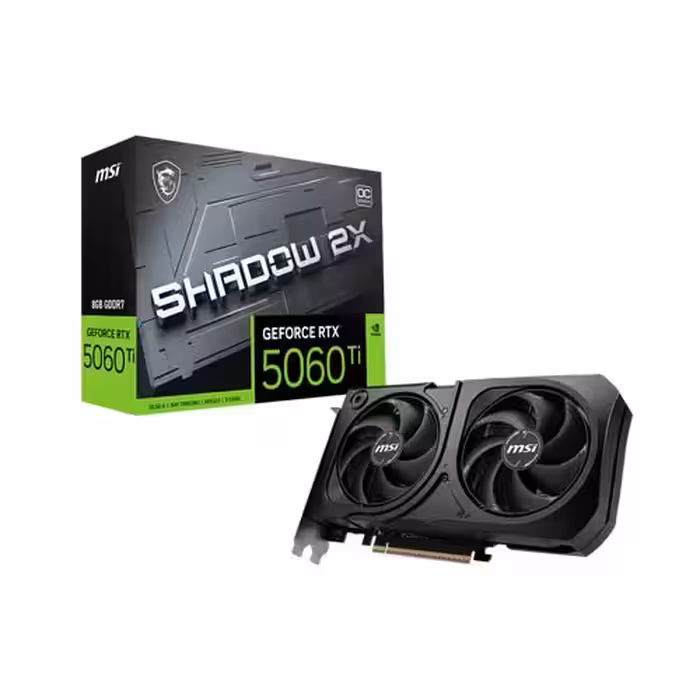 کارت گرافیک MSI مدل GeForce RTX 5060 Ti 8G SHADOW 2X OC PLUS