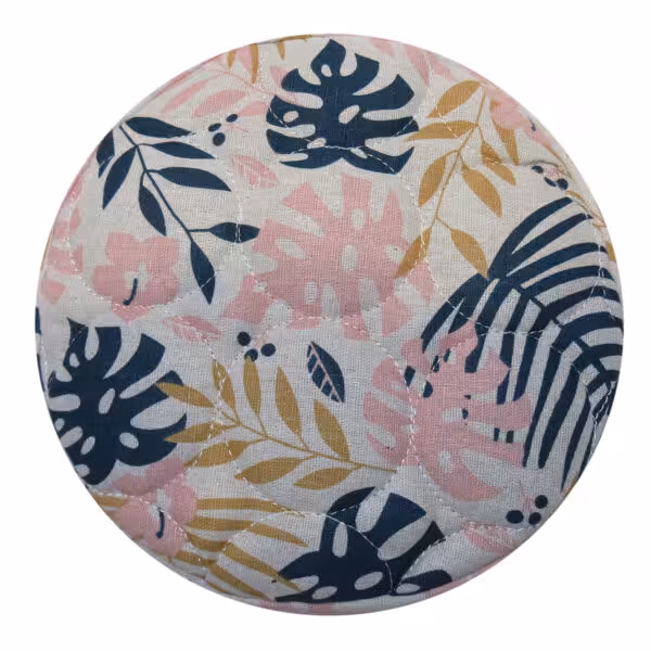 سیلوانا دم کنی طرح برگ های رنگی صورتی-سرمه ای بزرگ