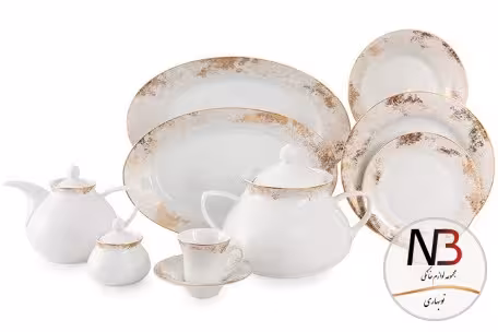 سرویس چینی 108 پارچه زرین مدل کلودیا