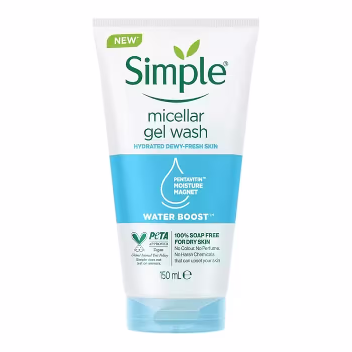 شوینده و میسلار صورت سیمپل مدل Dewy Fresh Skin حجم 150ml