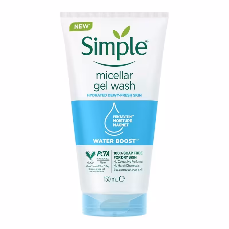 شوینده و میسلار صورت سیمپل مدل Dewy Fresh Skin حجم 150ml