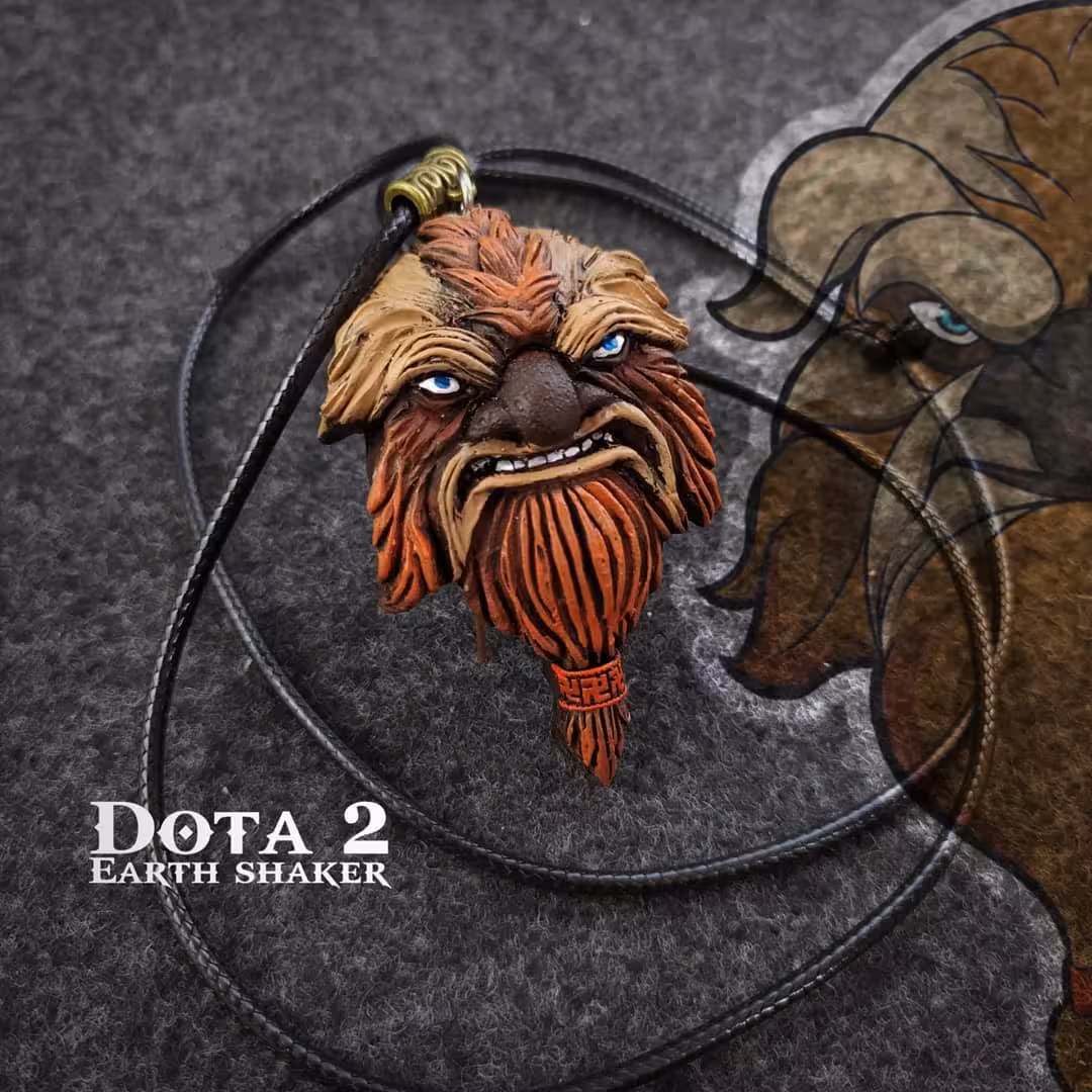خرید گردنبند رزینی Earth shaker DOTA 2 با بهترین قیمت