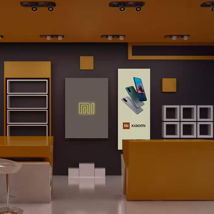 چراغ دیواری نئون دیزاین طرح Xiaomi-GL_YL