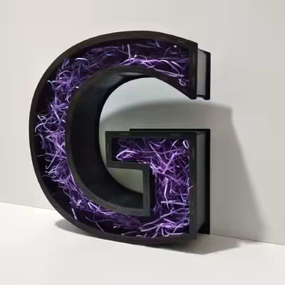 جعبه هدیه مدل حروف انگلیسیG کد b7