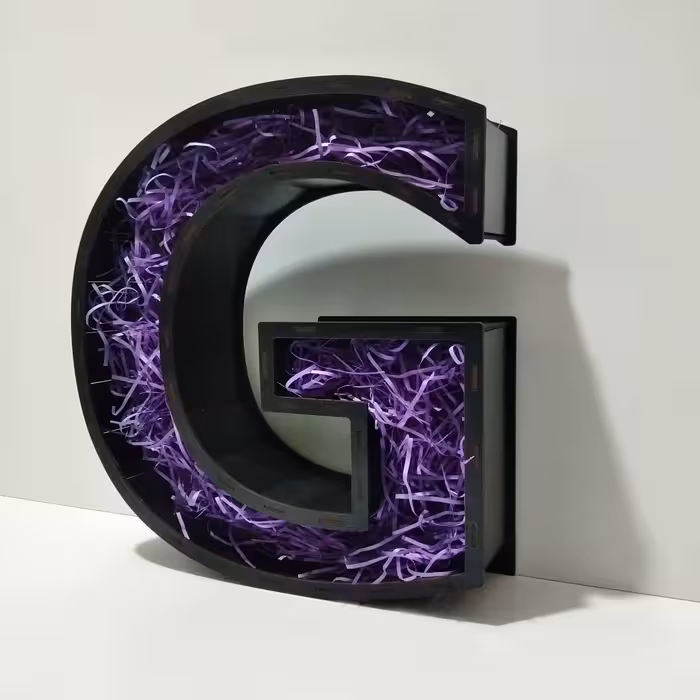 جعبه هدیه مدل حروف انگلیسیG کد b7