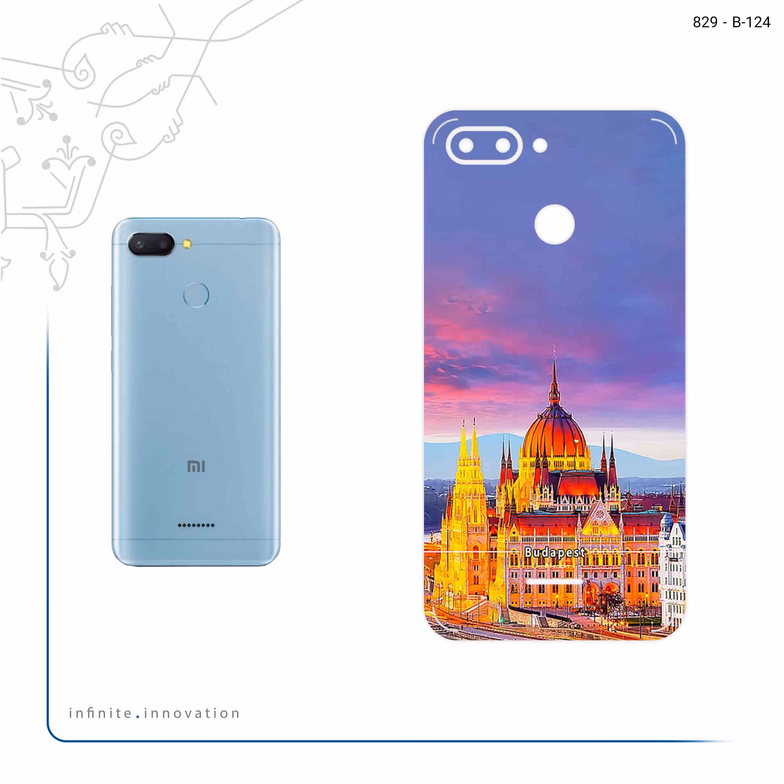 برچسب پوششی ماهوت مدل City of Budapest مناسب برای گوشی موبایل شیائومی Redmi 6