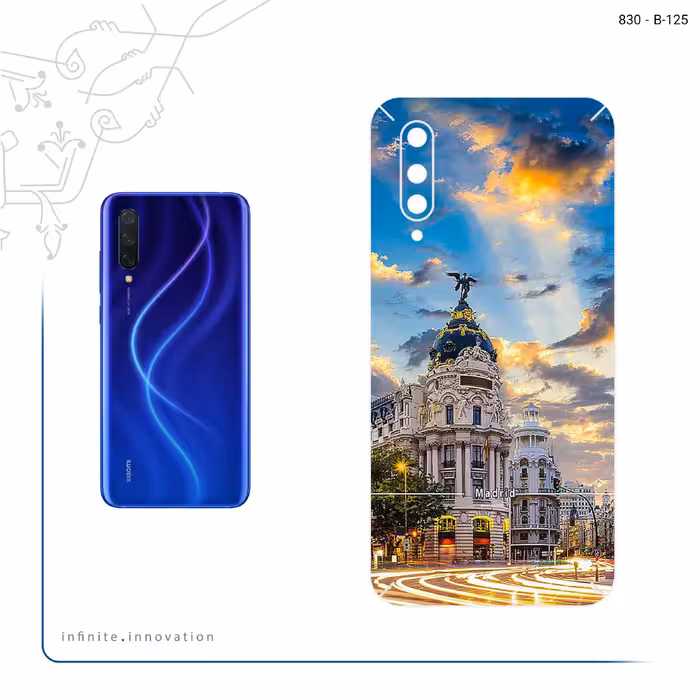 برچسب پوششی ماهوت مدل City of Madrid مناسب برای گوشی موبایل شیائومی MI 9 Lite