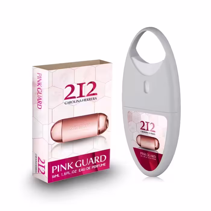 عطر جیبی زنانه پینک گارد مدل Carolina Herrera 212 حجم 16 میلی لیتر