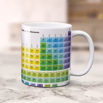 ماگ طرح جدول مندلیف کد 27