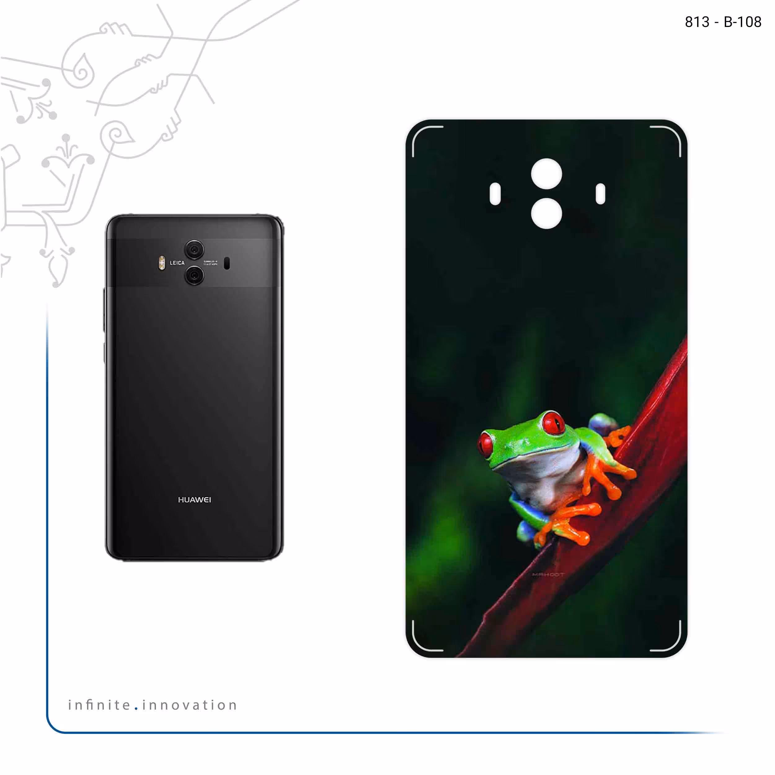 برچسب پوششی ماهوت مدل Frog مناسب برای گوشی موبایل هوآوی Mate 10