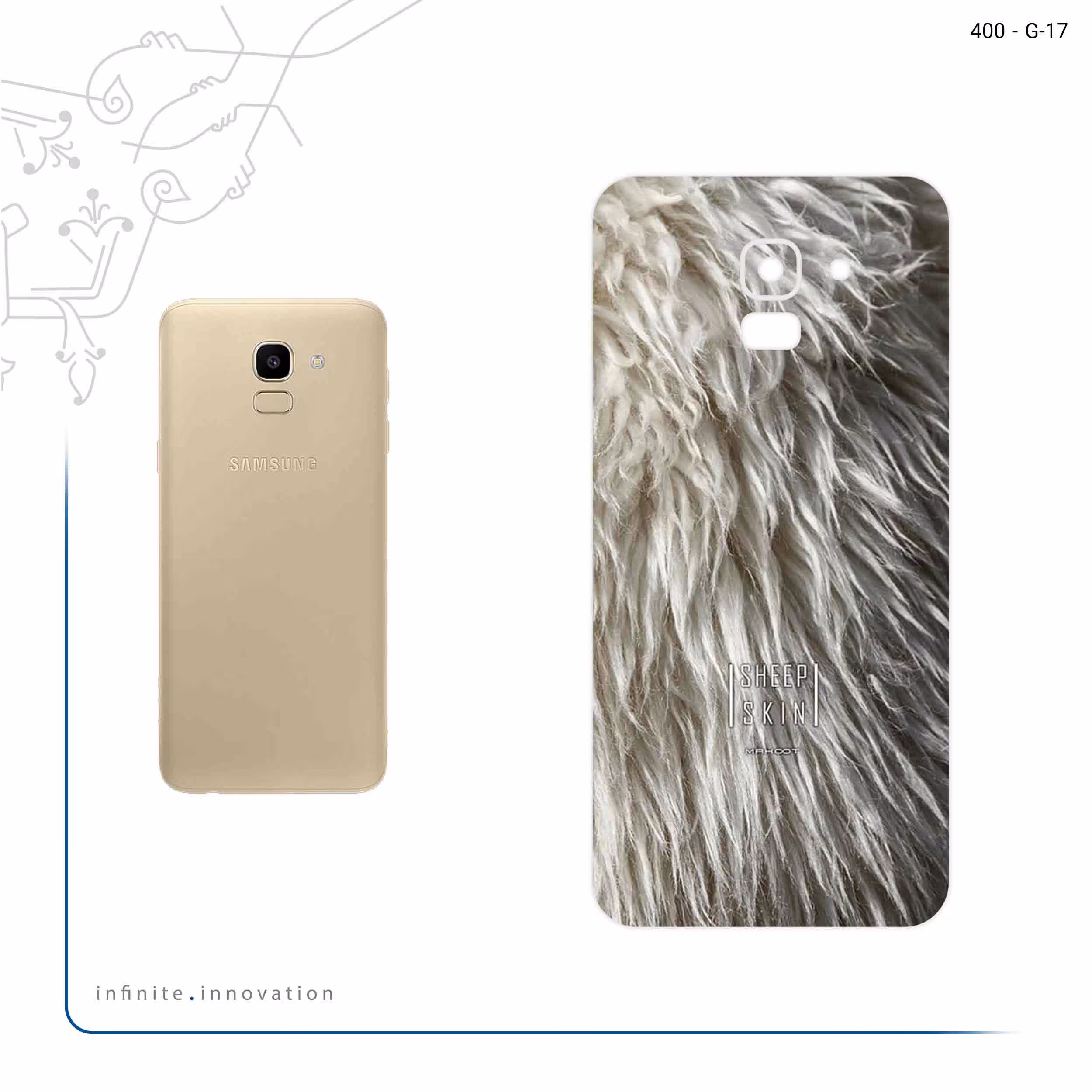 برچسب پوششی ماهوت مدل Sheep Skin مناسب برای گوشی موبایل سامسونگ Galaxy J6