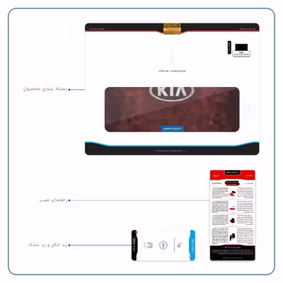 برچسب پوششی ماهوت مدل KIA-Logo مناسب برای تبلت سونی Xperia Z2 Tablet LTE 2014