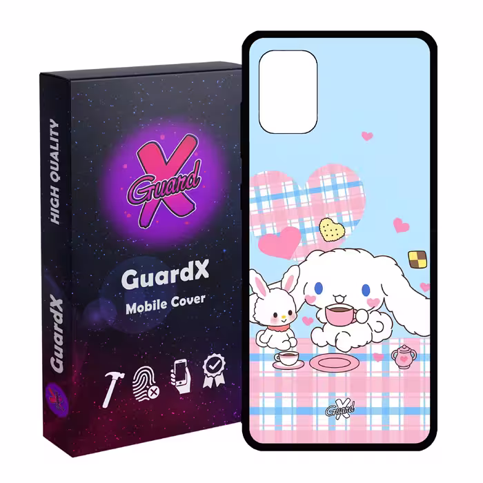 کاور گارد ایکس طرح خرگوش مدل Glass10508 مناسب برای گوشی موبایل سامسونگ Galaxy A31