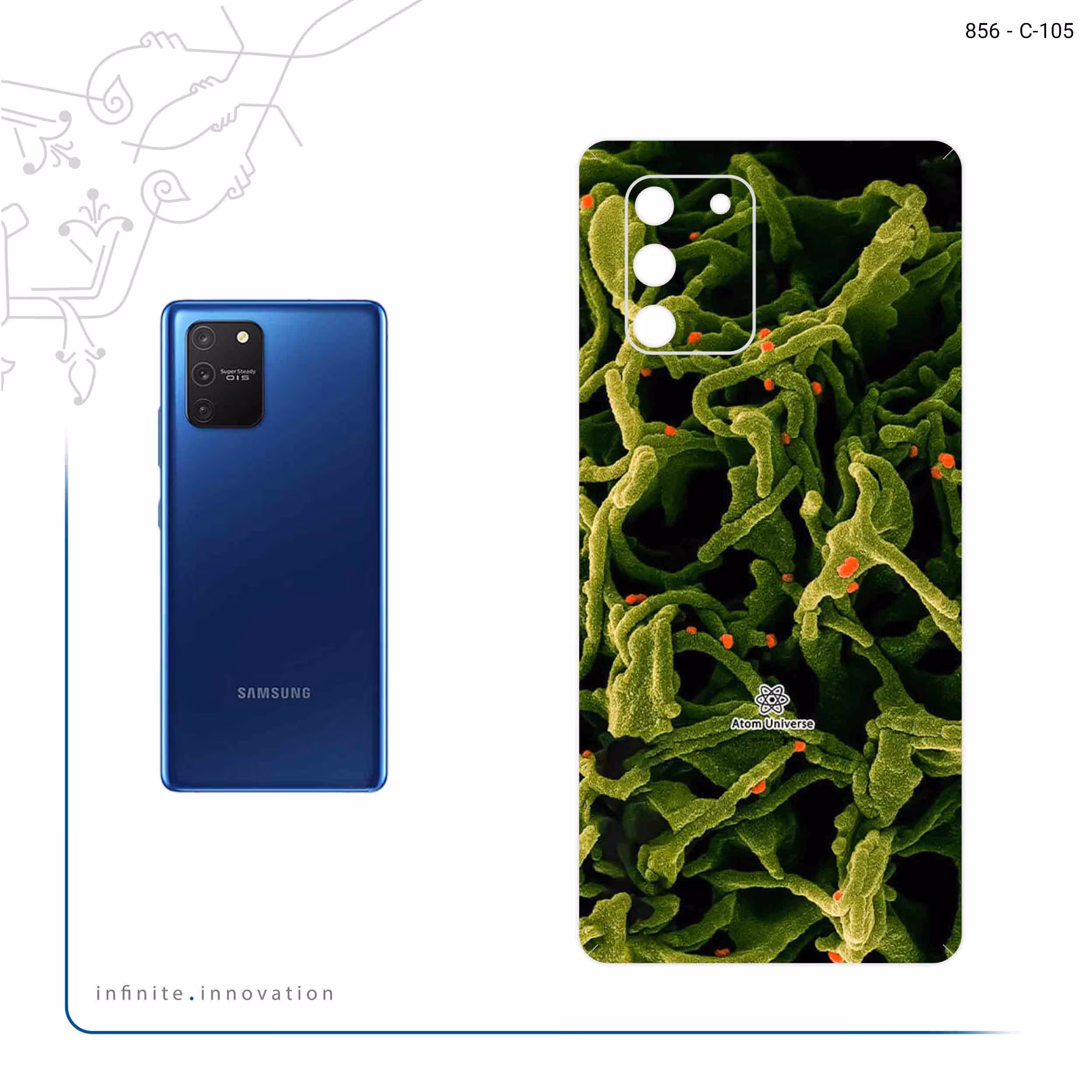 برچسب پوششی ماهوت مدل Atom Universe 2 مناسب برای گوشی موبایل سامسونگ Galaxy S10 Lite