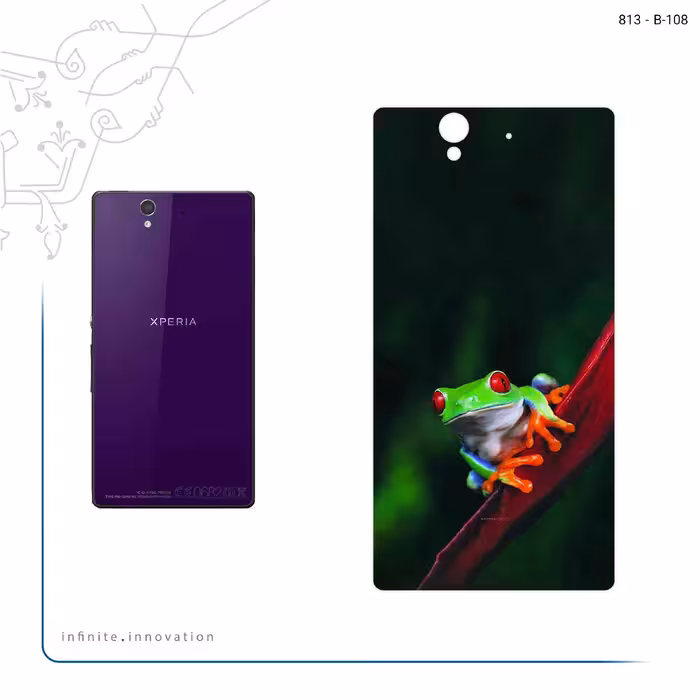 برچسب پوششی ماهوت مدل Frog مناسب برای گوشی موبایل سونی Xperia Z