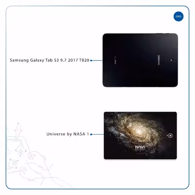 برچسب پوششی ماهوت مدل Universe-by-NASA-1 مناسب برای تبلت سامسونگ Galaxy Tab S3 9.7 2017 T820