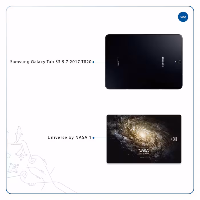 برچسب پوششی ماهوت مدل Universe-by-NASA-1 مناسب برای تبلت سامسونگ Galaxy Tab S3 9.7 2017 T820