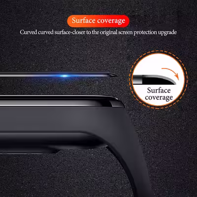 محافظ صفحه نمایش سوپرسی مدل SPW مناسب برای ساعت هوشمند شیائومی MI band 7