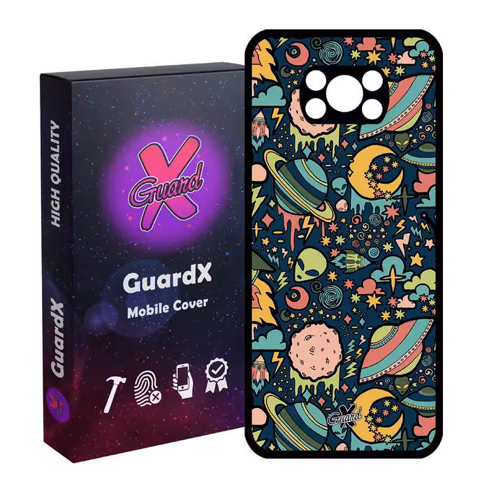 کاور گارد ایکس طرح Galaxy مدل Glass10191 مناسب برای گوشی موبایل شیائومی Poco X3 Pro