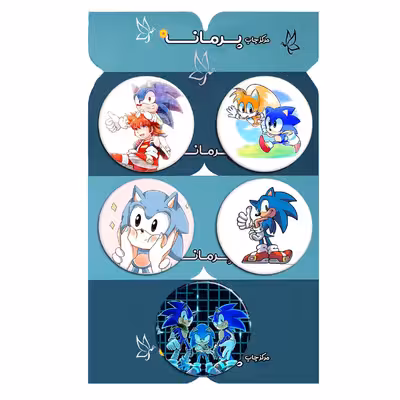 پیکسل پرمانه طرح سونیک کد pmg5.11520 مجموعه 5 عددی