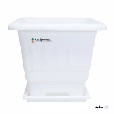 گلدان گلپونه مدل پلاستیکی مربع کد 119