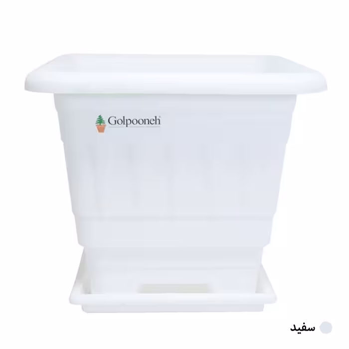 گلدان گلپونه مدل پلاستیکی مربع کد 119