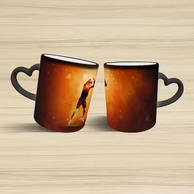 ماگ حرارتی مدل دسته قلبی طرح رونالدو کد 138