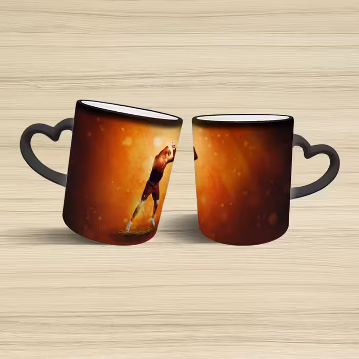 ماگ حرارتی مدل دسته قلبی طرح رونالدو کد 138