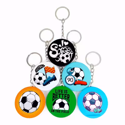 جاکلیدی خندالو مدل فوتبال کد 336B مجموعه 6 عددی