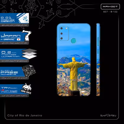برچسب پوششی ماهوت مدل City of Rio de Janeiro-FullSkin مناسب برای گوشی موبایل آنر 9A