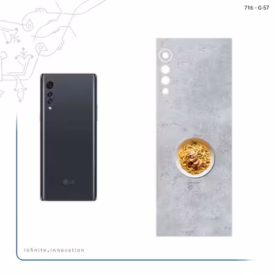 برچسب پوششی ماهوت مدل Pasta مناسب برای گوشی موبایل ال جی Velvet 5G