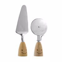 کفگیر و پیتزا بر طرح لبخند مجموعه 2 عددی | کالا مکس