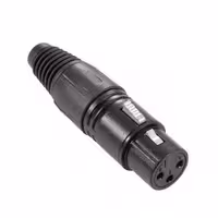 فیش کنون ماده مشکی فلزی XLR – طرح نوتریکجک XLR سه پین 3PIN