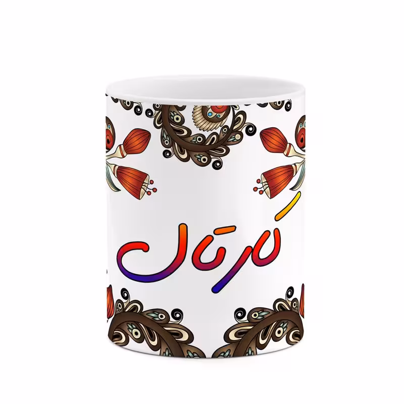 ماگ   اسم کارتال  سنتی گل و بته کد mgh46522