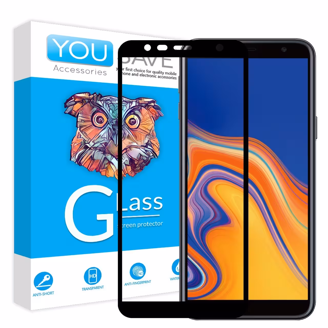 گلس فول کاور مناسب برای گوشی سامسونگ Galaxy J6 Plus