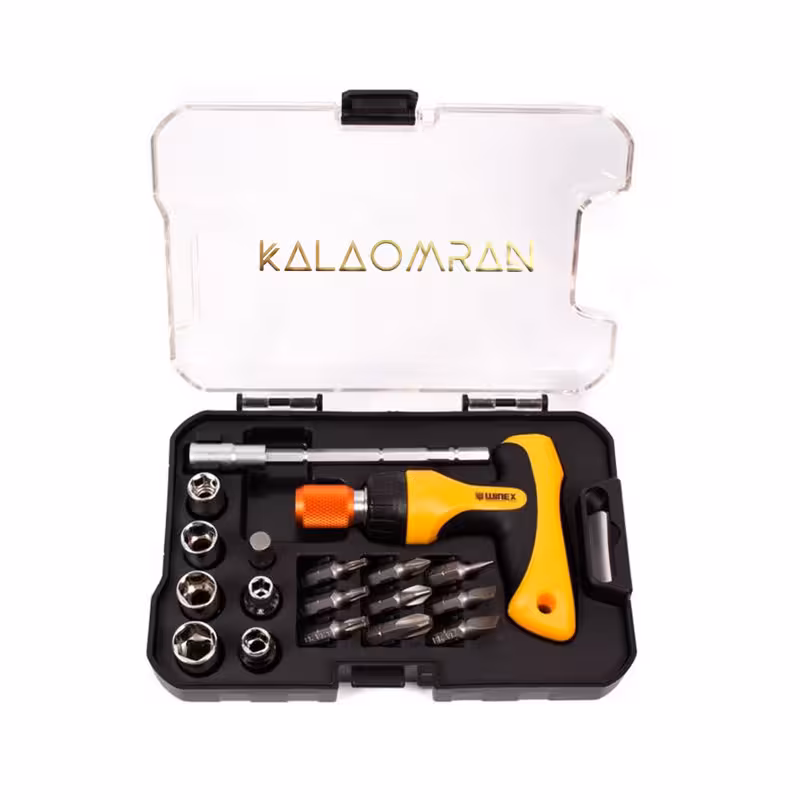 مجموعه 18 عددی پیچ گوشتی و سری پیچ گوشتی وینکس مدل EH2512