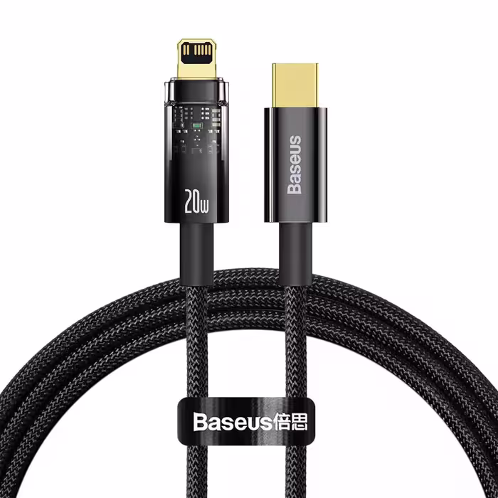 کابل تبدیل 1 متری USB-C به لایتنینگ بیسوس مدل Baseus CATS000001