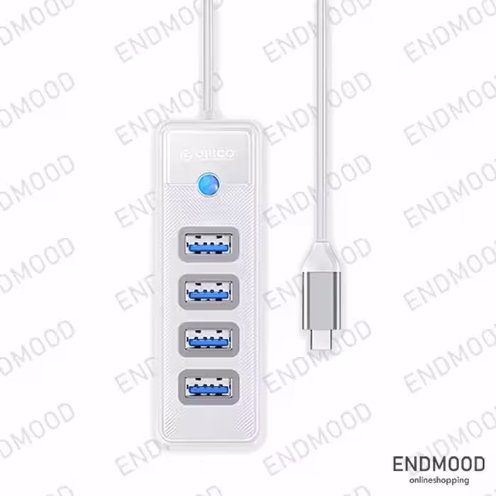 هاب 4 پورت USB 3.0 اوریکو مدل PW4U-C3-18-WH