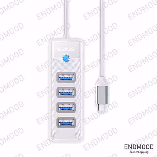 هاب 4 پورت USB 30 اوریکو مدل PW4U-C3-18-WH