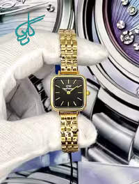 خرید ساعت زنانه فلزی DW چهارگوش موتور ژاپن کیفیت عالی دارای رنگبندی کد 1923696 - ردگل