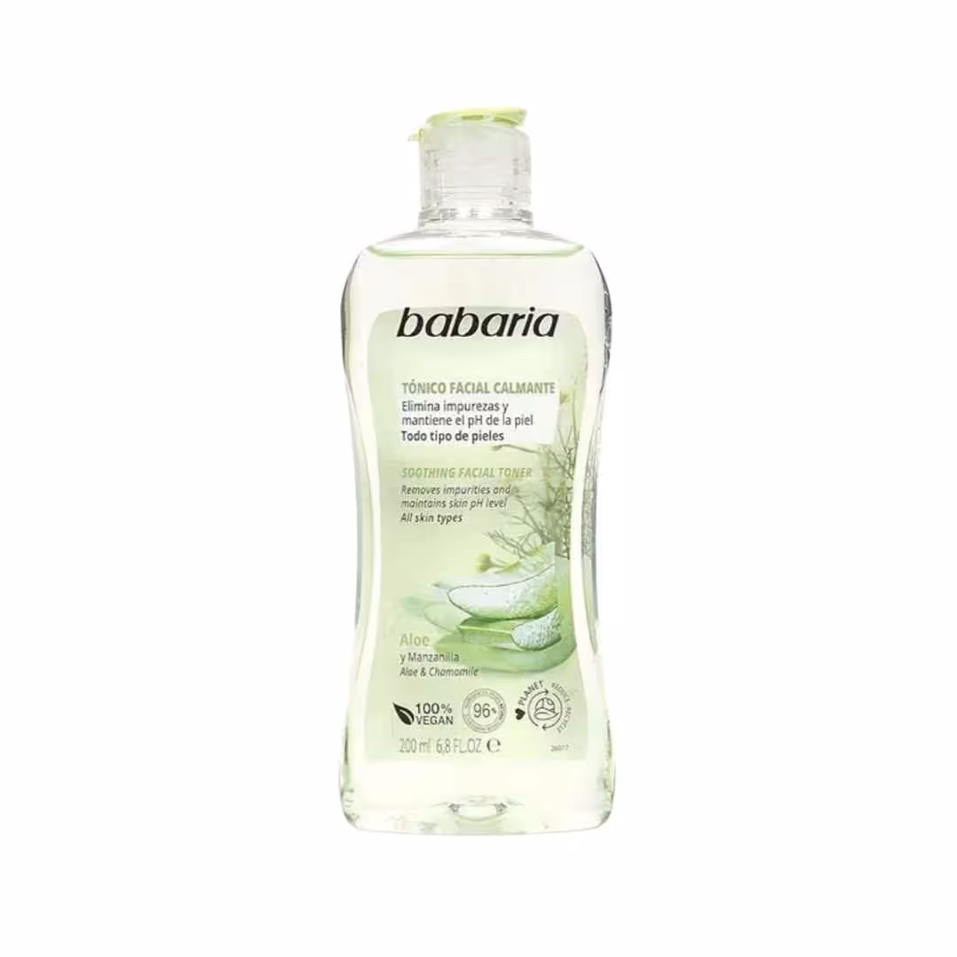 مشخصات، خرید و قیمت تونر صورت تسکین‌دهنده باباریا مدل Aloe حجم 200 میل ⭐️ ویان مارکت