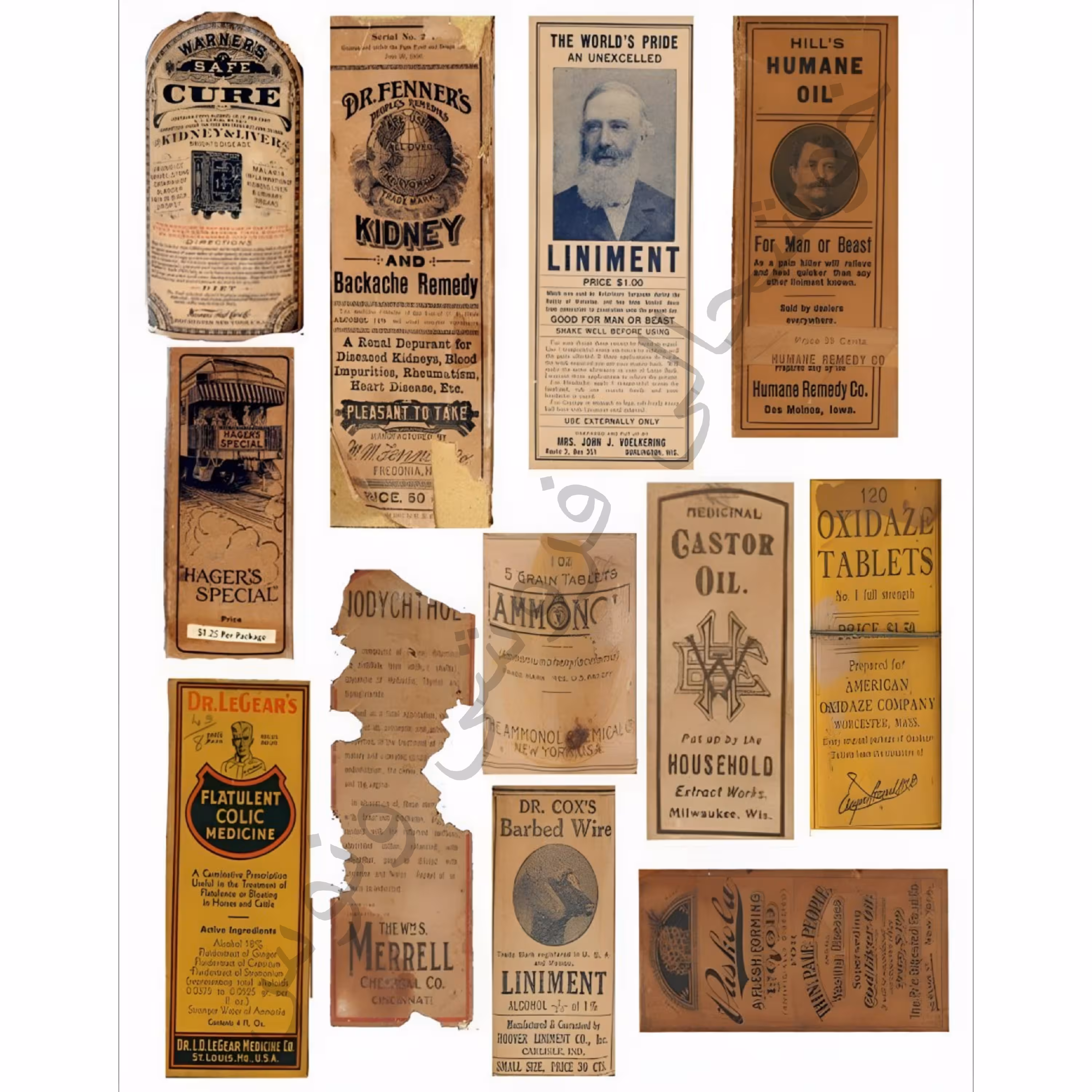 پک استیکر کلاسیک زیبا و شیک کاربردی وینتیج