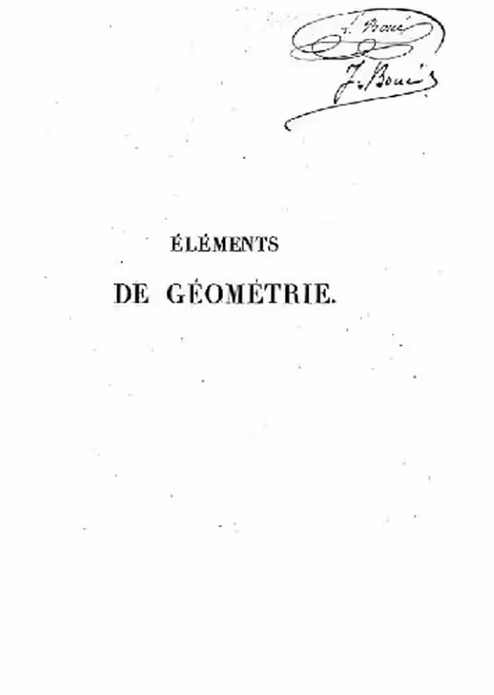خرید و دانلود نسخه کامل کتاب Elements de geometrie