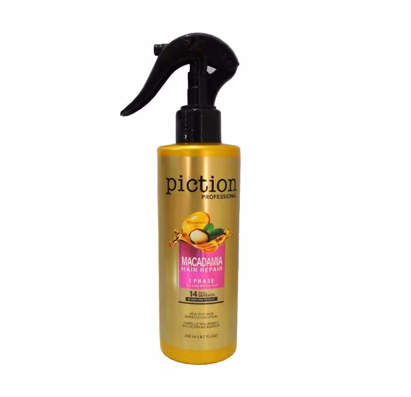 اسپری 14 کاره موهای فر حاوی ماکادمیا پیکشن 250ml (بدون آبکشی )