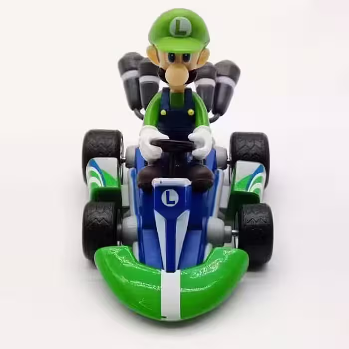 اکشن فیگور لوئیجی به همراه ماشین عقب کش luigi