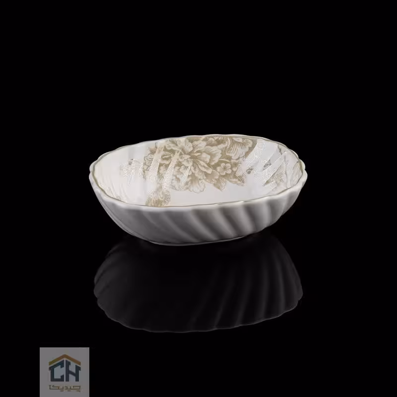 پیاله چینی بیضی گلدکیش ست 6 تایی طرح Sarina مدل GK701102-6
