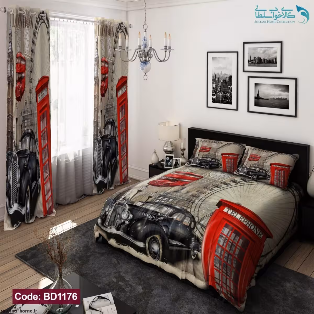روتختی طرح برج ساعت دونفره کد BD1176
