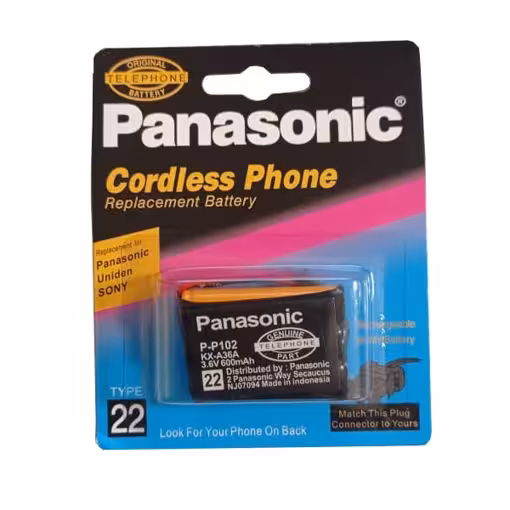 باتری تلفن بی سیم پاناسونیک مدل P102